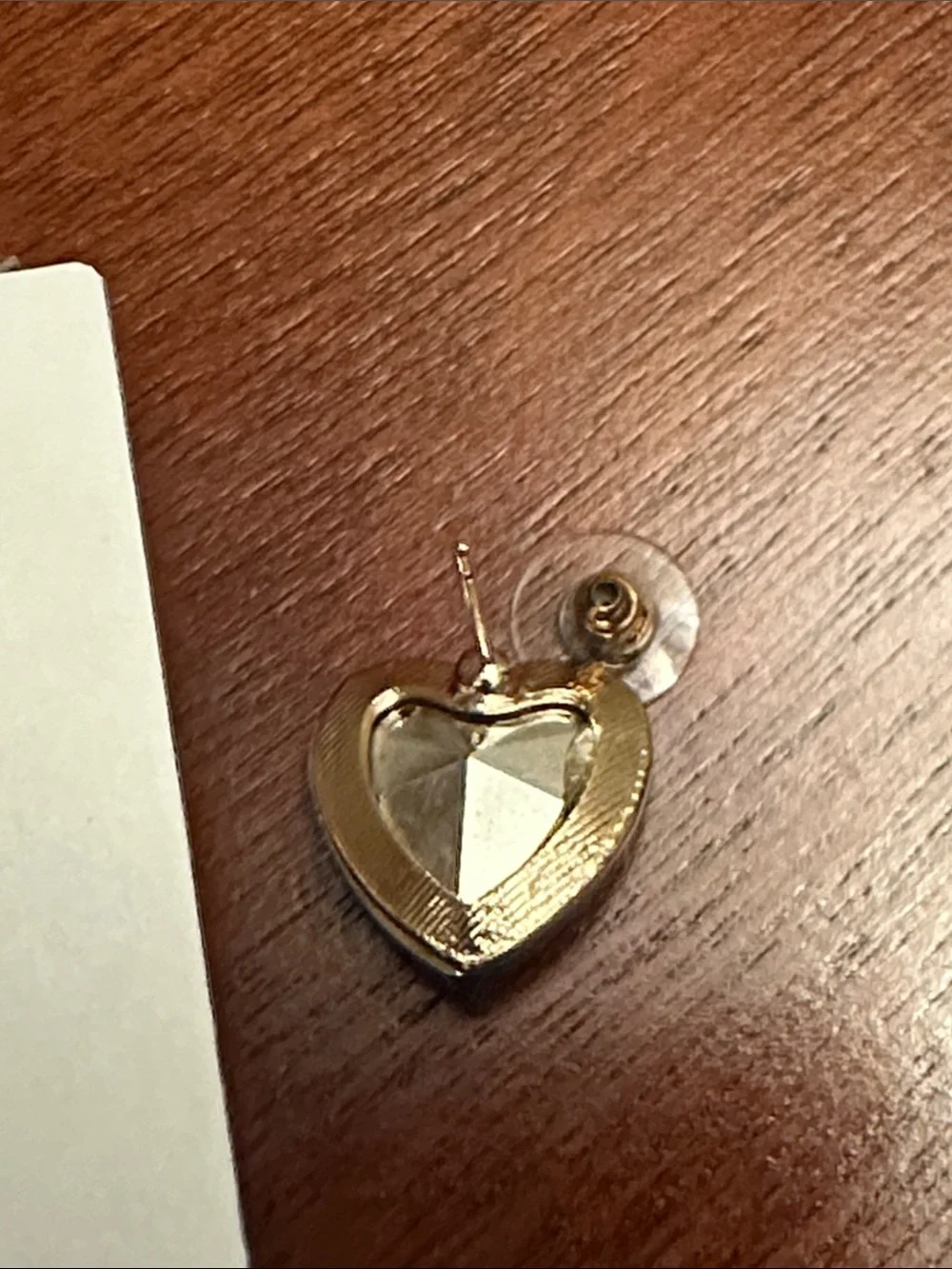 Fashion Jewelry Turquoise Heart Earrings with Gold Butterfly Accent